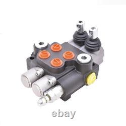 2 Spool 13 GPM Hydraulic Control Valve Double Acting SAE Ports 3600 PSI