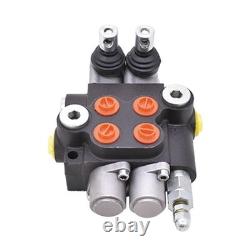 2 Spool 13 GPM Hydraulic Control Valve Double Acting SAE Ports 3600 PSI