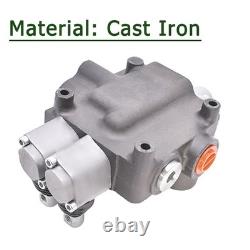 2 Spool 21GPM Hydraulic Directional Control Valve 3600PSI Double Acting Joystick