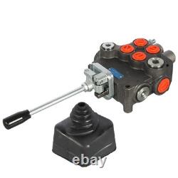 2 Spool 21GPM Hydraulic Directional Control Valve For Tractor Loader with Joystick