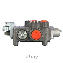 2 Spool 21GPM Hydraulic Directional Control Valve For Tractor Loader with Joystick