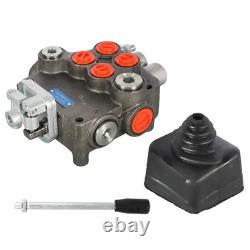 2 Spool 21GPM Hydraulic Directional Control Valve For Tractor Loader with Joystick