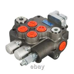 2 Spool 21GPM Hydraulic Directional Control Valve For Tractor Loader with Joystick