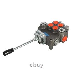 2 Spool 21GPM Hydraulic Directional Control Valve For Tractor Loader with Joystick