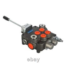 2 Spool 21GPM Hydraulic Directional Control Valve For Tractor Loader with Joystick