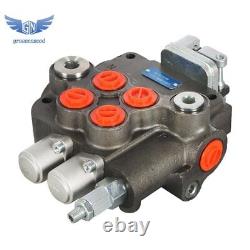 2 Spool 21GPM Hydraulic Directional Control Valve WithJoystick 3625PSI For Tractor