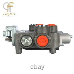 2 Spool 21GPM Hydraulic Directional Control Valve With Joystick SAE Ports