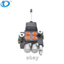 2 Spool 21GPM Hydraulic Directional Control Valve for Tractor Loader withJoystick