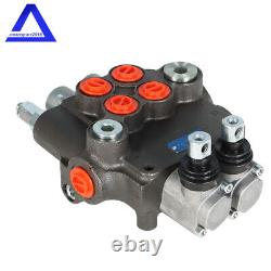 2 Spool 21 GPM SAE Ports Hydraulic Directional Control Valve New