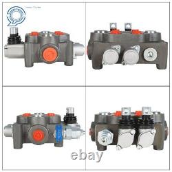 2 Spool 25GPM Hydraulic Directional Control Valve 3000 PSI, BSPP Interface