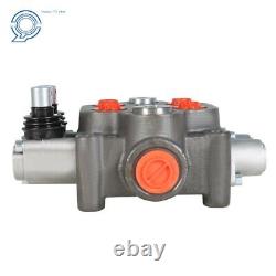 2 Spool 25GPM Hydraulic Directional Control Valve 3000 PSI, BSPP Interface