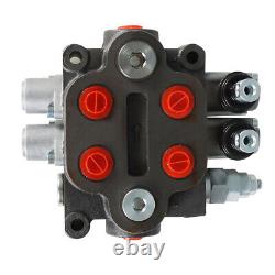 2 Spool 25GPM Hydraulic Directional Control Valve Tractor Loader BSPP Ports