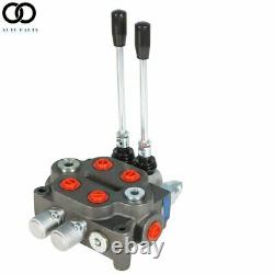 2 Spool 25GPM Hydraulic Monoblock Directional Control Valve Tractor Loader