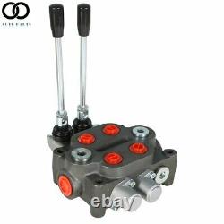 2 Spool 25GPM Hydraulic Monoblock Directional Control Valve Tractor Loader