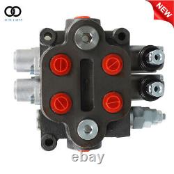 2 Spool 25GPM Hydraulic Monoblock Directional Control Valve Tractor Loader