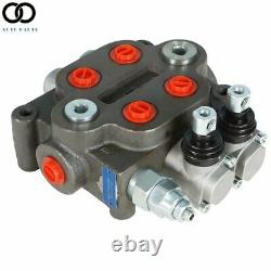 2 Spool 25GPM Hydraulic Monoblock Directional Control Valve Tractor Loader