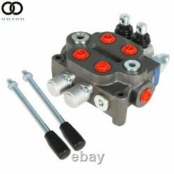 2 Spool 25GPM Hydraulic Monoblock Directional Control Valve Tractor Loader