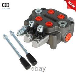 2 Spool 25GPM Hydraulic Monoblock Directional Control Valve Tractor Loader