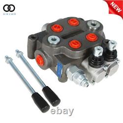 2 Spool 25GPM Hydraulic Monoblock Directional Control Valve Tractor Loader