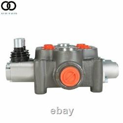 2 Spool 25GPM Hydraulic Monoblock Directional Control Valve Tractor Loader