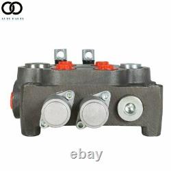 2 Spool 25GPM Hydraulic Monoblock Directional Control Valve Tractor Loader