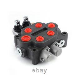 2 Spool 25 GPM Hydraulic Control Valve Tractors loaders Double Acting 3000PSI US