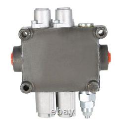 2 Spool 25 GPM, Hydraulic Directional Control Valve 3000 PSI, BSPP Interface