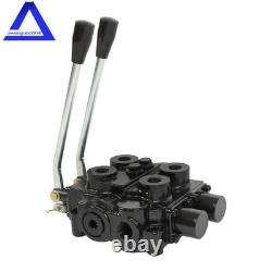 2 Spool 25 GPM RD522CCAA5A4B1 Double Acting Hydraulic Valve In/Out 3/4 NPT
