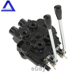 2 Spool 25 GPM RD522CCAA5A4B1 Double Acting Hydraulic Valve In/Out 3/4 NPT
