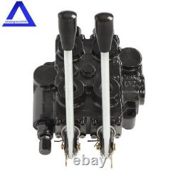 2 Spool 25 GPM RD522CCAA5A4B1 Double Acting Hydraulic Valve In/Out 3/4 NPT