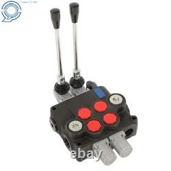 2 Spool 32 GPM 3600 PSI Heavy Duty Hydraulic Control Valve