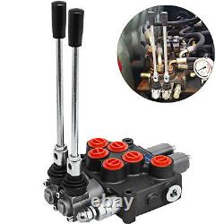 2 Spool 8 GPM MB21BB5C1 Hydraulic Control Valve Double Acting 9-7862 Adjustable