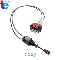 2-Spool Electric Control Valve 21 GPM Hydraulic System Quick-Connect Cables