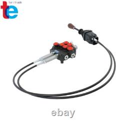 2-Spool Electric Control Valve 21 GPM Hydraulic System Quick-Connect Cables