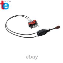 2-Spool Electric Control Valve 21 GPM Hydraulic System Quick-Connect Cables