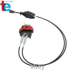 2-Spool Electric Control Valve 21 GPM Hydraulic System Quick-Connect Cables