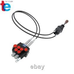 2-Spool Electric Control Valve 21 GPM Hydraulic System Quick-Connect Cables