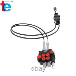 2-Spool Electric Control Valve 21 GPM Hydraulic System Quick-Connect Cables