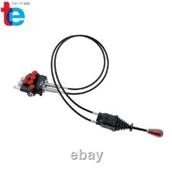 2-Spool Electric Control Valve 21 GPM Hydraulic System Quick-Connect Cables