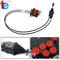 2-Spool Electric Control Valve 21 GPM Hydraulic System Quick-Connect Cables
