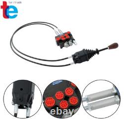 2-Spool Electric Control Valve 21 GPM Hydraulic System Quick-Connect Cables
