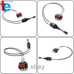 2-Spool Electric Control Valve 21 GPM Hydraulic System Quick-Connect Cables