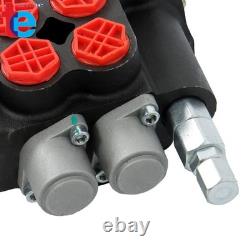 2-Spool Electric Control Valve 21 GPM Hydraulic System Quick-Connect Cables