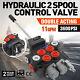2 Spool Hydraulic Control Valve 11GPM Double Acting Monoblock 3600 PSI 150psi