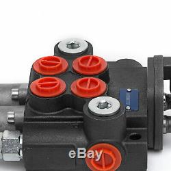 2 Spool Hydraulic Control Valve 11GPM, Double Acting Monoblock Cylinder Spool
