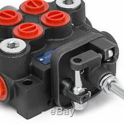 2 Spool Hydraulic Control Valve 11GPM, Double Acting Monoblock Cylinder Spool