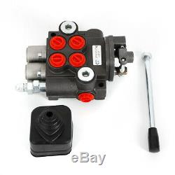 2 Spool Hydraulic Control Valve 11 GPM Double Acting 40l/min Tractors loaders
