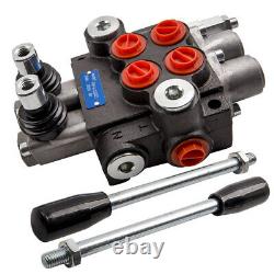 2 Spool Hydraulic Control Valve 13 GPM 3600 PSI Applications for Log Splitters