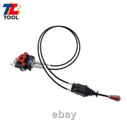 2 Spool Hydraulic Control Valve 21GPM Compact Design Low Noise Operation