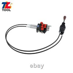 2 Spool Hydraulic Control Valve 21GPM Compact Design Low Noise Operation